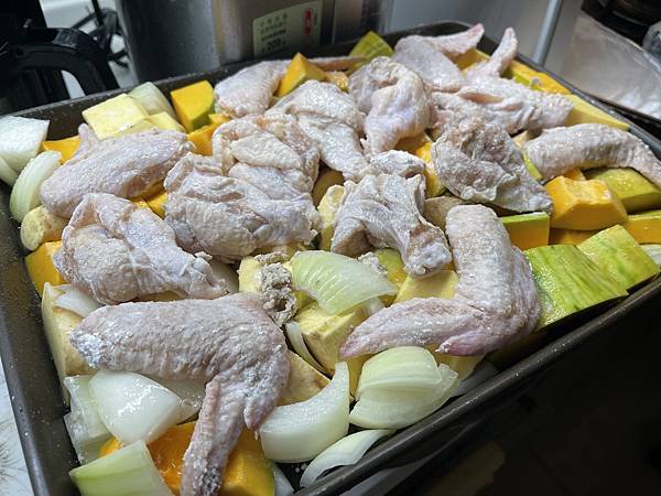 香烤三節翅時蔬