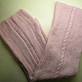去年做的粉紅圍巾