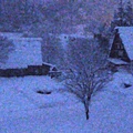合掌村即時影像 20160120 白雪中的夕陽 (難得到傍晚還未融雪~今冬暖冬).jpg