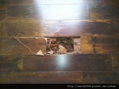 2012/9/12-13*宜蘭市女中路木地板架高漏水拆除施工*