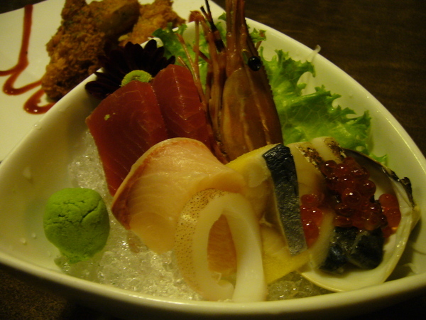 牡丹蝦生魚片