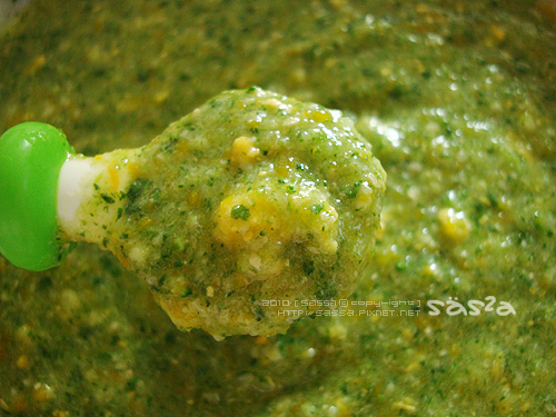 南瓜蛋黃雞茸蔬菜粥