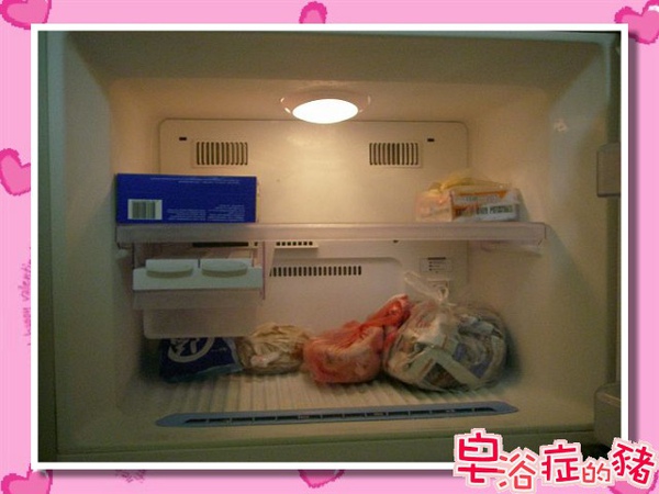 冰箱的冷凍庫，很久沒這麼空了.jpg
