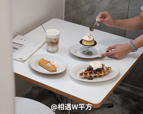 【台北美食】cafe waku 赤峰街新開幕白色咖啡廳 雙連站美食 中山南西商圈 台北下午茶 布丁 可朗芙 (3)