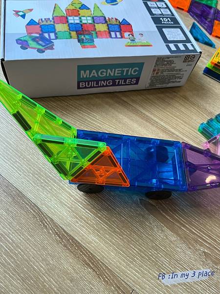 【i-smart】美國豪華彩色透光磁力積木片,彩窗磁力片好看