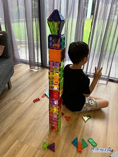 【i-smart】美國豪華彩色透光磁力積木片,彩窗磁力片好看