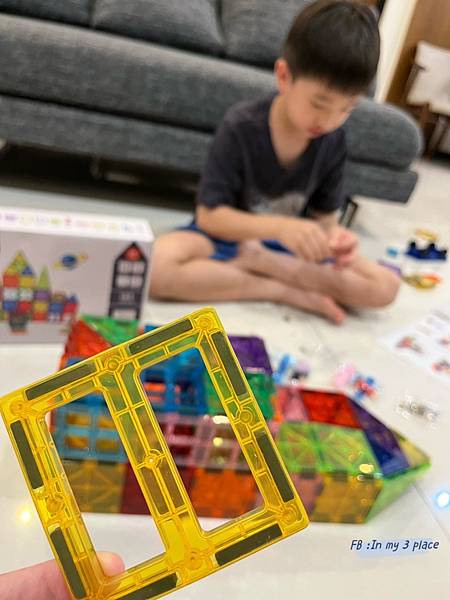 【i-smart】美國豪華彩色透光磁力積木片,彩窗磁力片好看