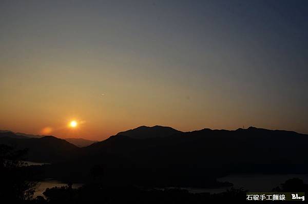 石碇八卦茶園,夕陽