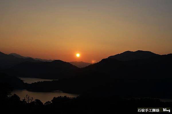 石碇八卦茶園,夕陽