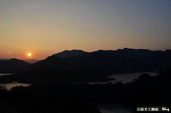 石碇八卦茶園,夕陽