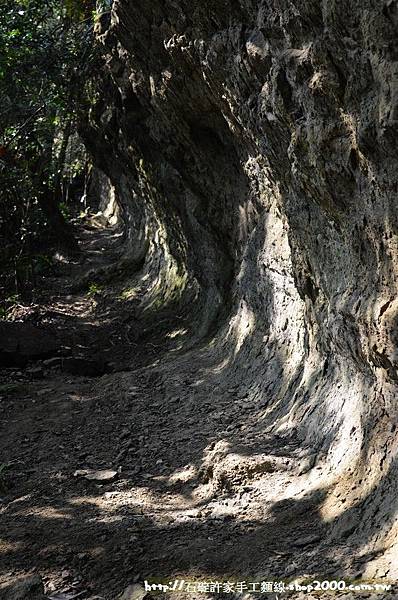 新北石碇登山步道-月扇湖大石壁