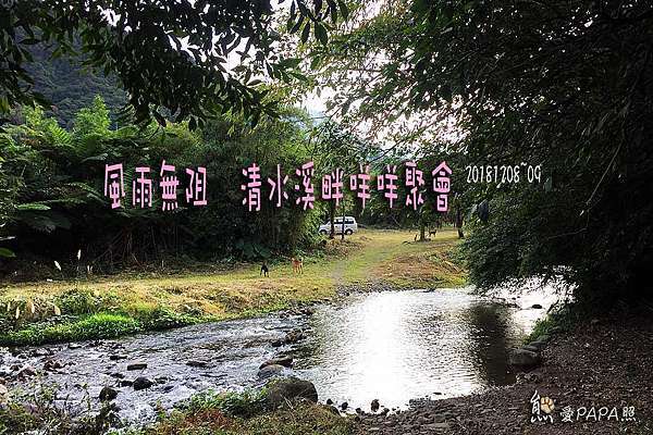 清水溪畔野營聚會 熊愛papa照 痞客邦