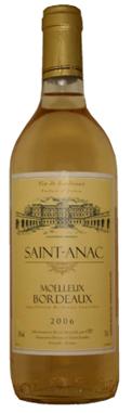Saint-Anac Moelleux法國聖雅克波爾多甜白酒.JPG Saint-Anac Moelleux法國聖雅克波爾多甜白酒.JPG