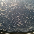 1.飛機高空下結凍的冰原區