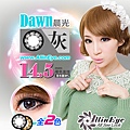 AllinEye沃爾愛-Dawn晨光    灰色	0 - 800度	   14.5mm	38%	年拋