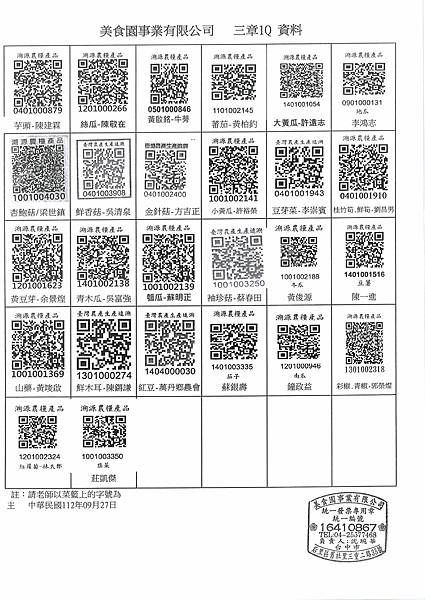 112學年上學期第5週--蔬果食材及豬肉供應資料