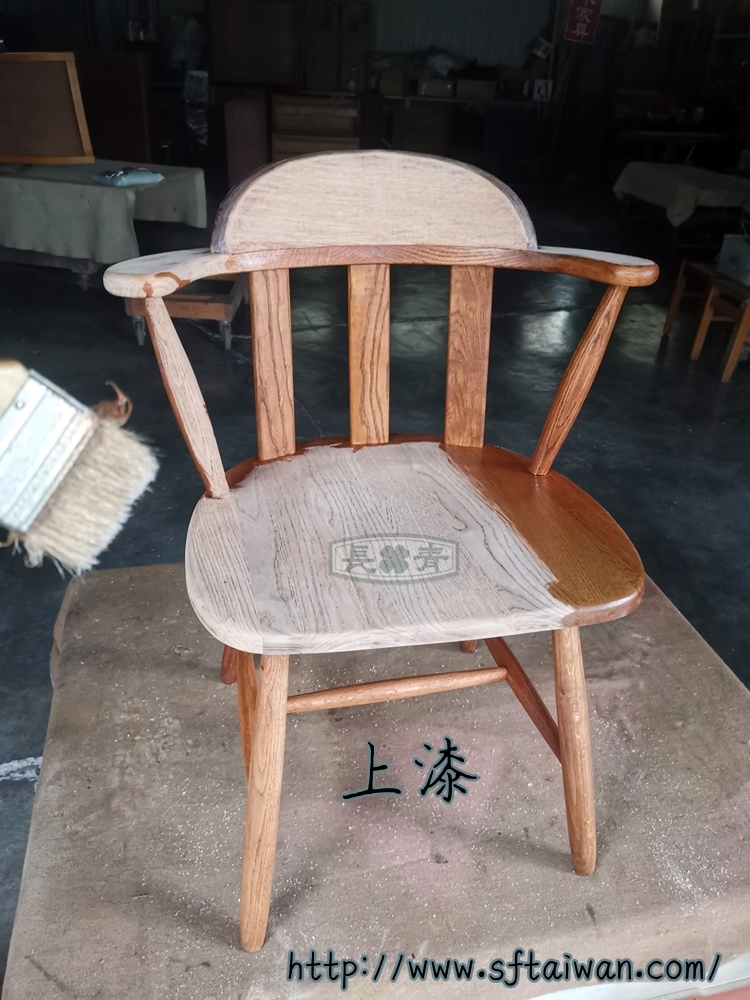 長青傢俱-橡木圓背溫莎椅翻新