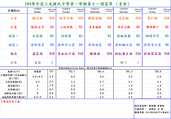 11-第十一週菜單 素 (1)