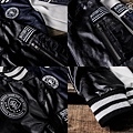 SHADOW 2014-15 秋/冬  Nylon Force Baseball Jacket 尼龍拼皮袖貼布棒球外套