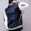 SHADOW 2014-15 秋/冬  Nylon Force Baseball Jacket 尼龍拼皮袖貼布棒球外套