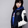 SHADOW 2014-15 秋/冬  Nylon Force Baseball Jacket 尼龍拼皮袖貼布棒球外套