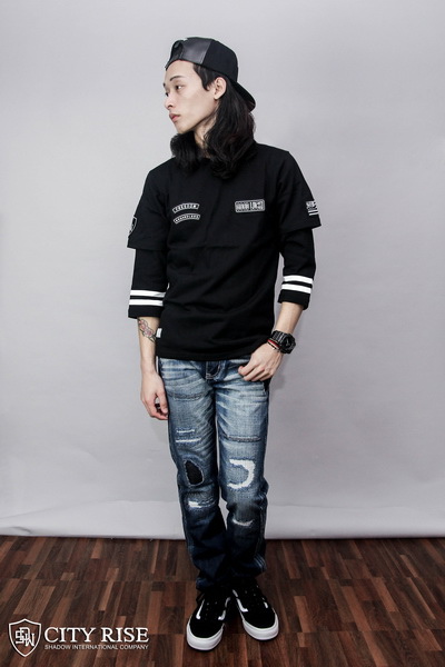 SHADOW 2014-15 秋/冬  City Rise Patchwork Tee 貼布短T