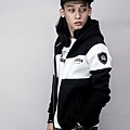 SHADOW 2014-15 秋/冬  Two Tone Hoody Jacket 棉質重磅拼接連帽外套