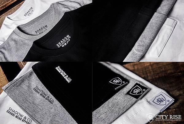 SHADOW 2014-15 秋/冬 Cotton Crew Neck Pocket Tee 圓領口袋上衣 & Cotton Crew Neck Tee 圓領上