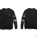 【2015FW Ameba Sweatshirt】  變形蟲系列的上衣款式 兩旁更加上了側邊口袋增強機能性 輕刷毛內裡提升保暖度確不增加重量負擔 以滿版印刷兩袖身體保有素