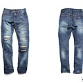 【2015FW Ameba Damaged Denim】  使用13OZ的重磅純棉製作 經過幾次的對色後洗煉成自然的藍 用心設計貼布、破壞、補丁、電繡、補貼等細節 變形蟲