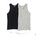 【2016SS Layer Pocket Tank】下弧型假兩件式口袋背心  使用透氣輕薄的二十織純棉製作 於下襬拼接出層次的弧度感 可適於單穿或是搭配著用  材質: 二