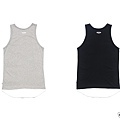 【2016SS Layer Pocket Tank】下弧型假兩件式口袋背心  使用透氣輕薄的二十織純棉製作 於下襬拼接出層次的弧度感 可適於單穿或是搭配著用  材質: 二