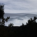 回程發現玉山主峰﹑北峰﹑南峰上空出現異常雲彩，是吉象吧？就是看不出號碼‧‧‧