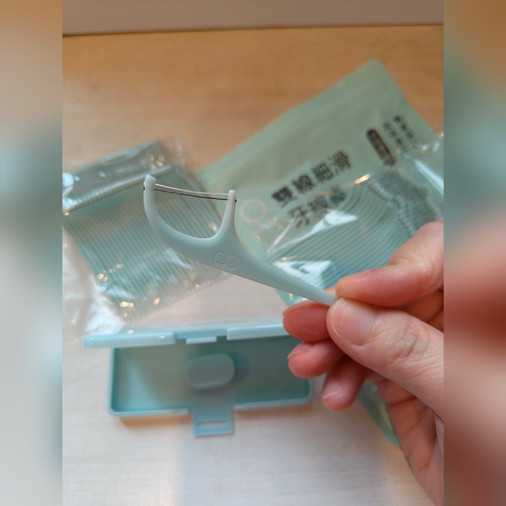 居家生活//歐可麗 oral clean 雙線細滑牙線棒 擁