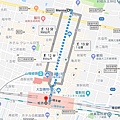 Menme手工烏龍麵店到姬路車站路徑圖.jpg