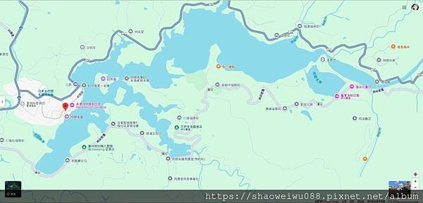 苗栗縣頭屋鄉明德水庫入口及周邊景點