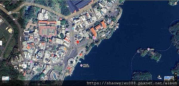 苗栗縣頭屋鄉明德水庫入口及周邊景點