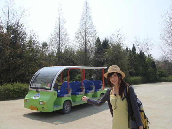 坐電瓶車遊園