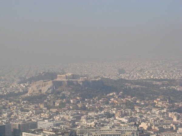 雅典的空氣污染...好可怕