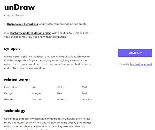【工具】免費、免註冊、可商業用的圖庫網站-unDraw