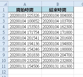 【Excel2010版-函數】計算相差時間(時、分、秒)-D