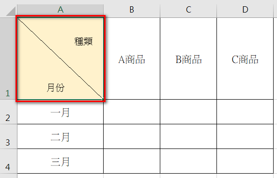 【Excel-小技巧】如何在Excel儲存格中繪製對角線並輸