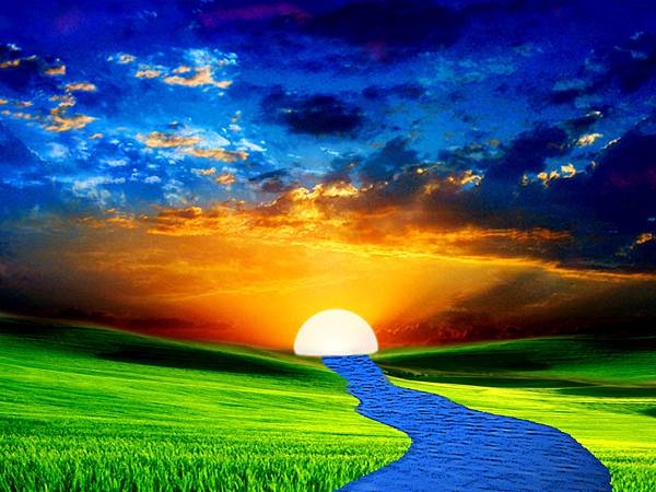 Sun-River-Background