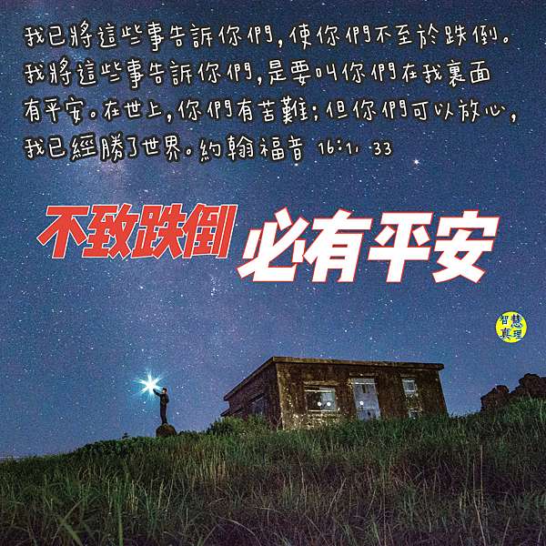 不致跌倒 必有平安 約翰福音16 1 33 Sharon S靈修筆記devotional 痞客邦