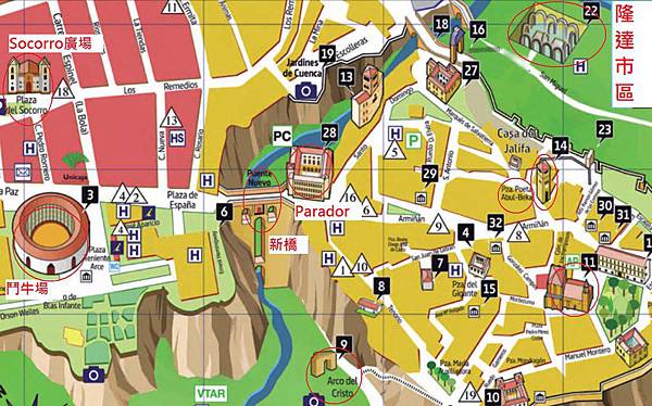 Ronda-Tourist-map