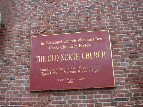 Old North Church，原來國家寶藏裡有提到這個教堂