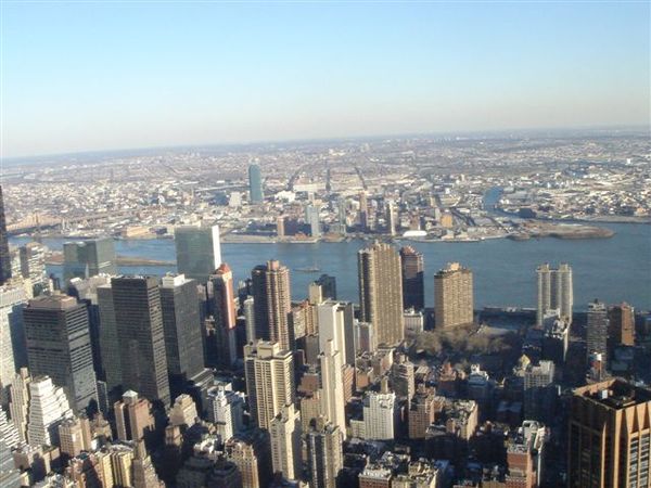 View of NY from top of the Empire State Building