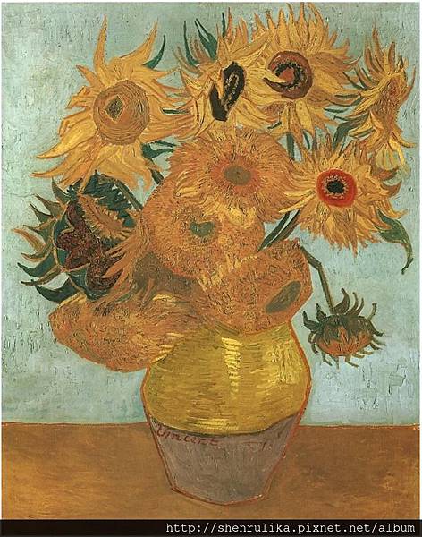 Still-Life--Vase-with-Twelve-Sunflowers
