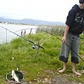 第一次釣到魚的Dean