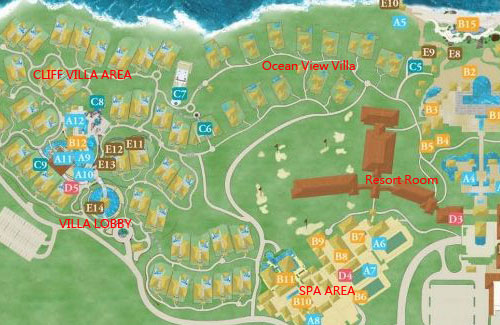 Ayana villa map